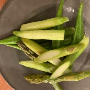 魚焼きグリルで うまみたっぷりアスパラ焼き！